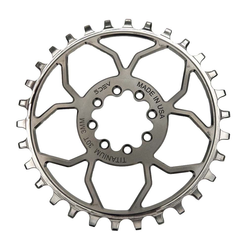 5DEV 8 Bolt Titanium Chainring SRAM T-type (Boost)
