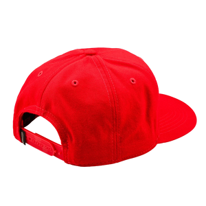 Curved SnapBack Hat Crop Red / White