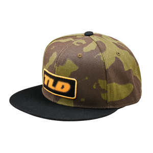 Flat Bill Snapback Fade Out Olive Camo