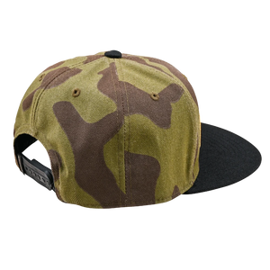 Flat Bill Snapback Fade Out Olive Camo